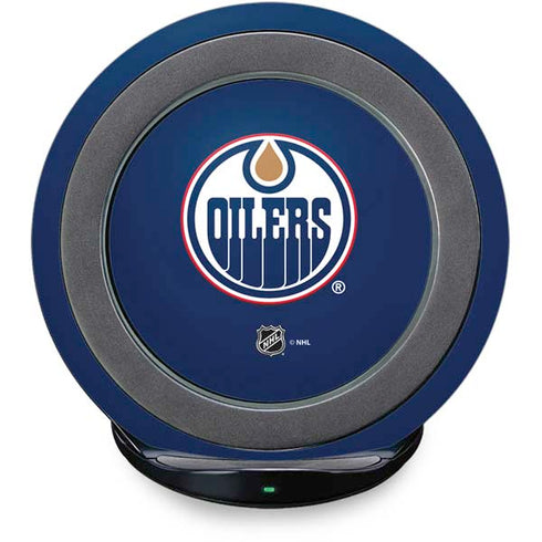 NHL Edmonton Oilers Solid Background Fast Charge Wireless Charging Stand Skin