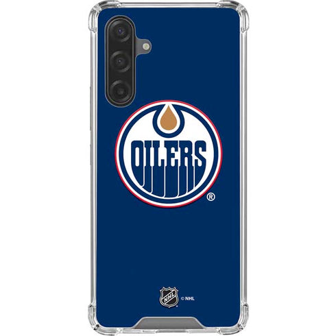NHL Edmonton Oilers Solid Background Galaxy A17 Clear Case
