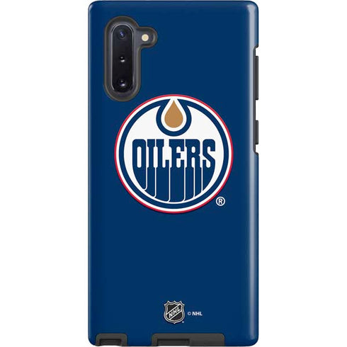 NHL Edmonton Oilers Solid Background Galaxy Cases