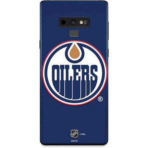 NHL Edmonton Oilers Solid Background Galaxy Note 9 Skin