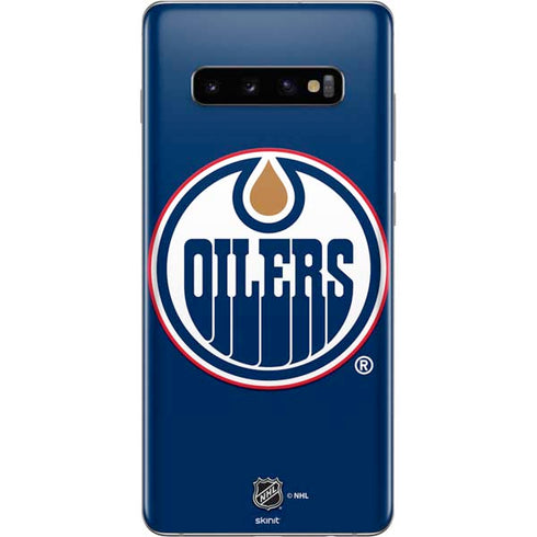 NHL Edmonton Oilers Solid Background Galaxy S10 Plus Skin