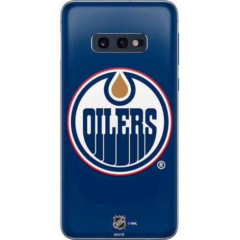 NHL Edmonton Oilers Solid Background Galaxy S10e Skin