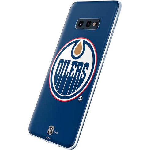 NHL Edmonton Oilers Solid Background Galaxy S10e Skin