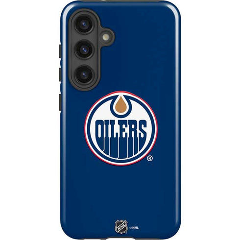 NHL Edmonton Oilers Solid Background Galaxy S25 Impact Case