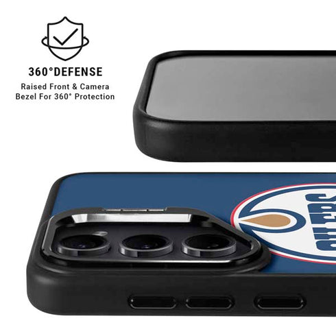 NHL Edmonton Oilers Solid Background Galaxy S25 Ultra Kickstand Case