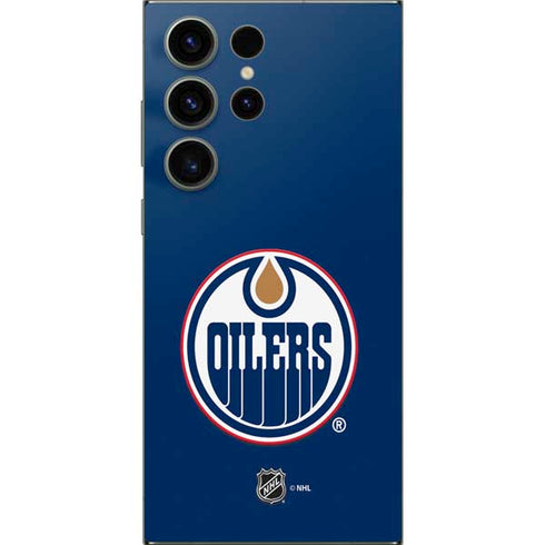 NHL Edmonton Oilers Solid Background Galaxy S25 Ultra Skin