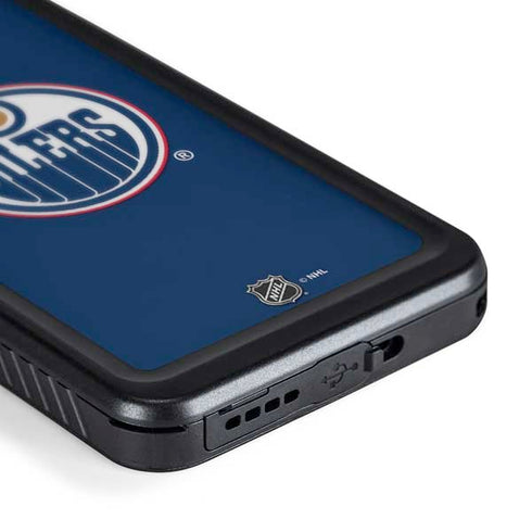 NHL Edmonton Oilers Solid Background Galaxy S24 Waterproof Case