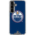 NHL Edmonton Oilers Solid Background Galaxy S26 Plus Clear Case