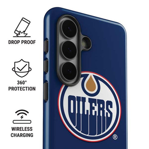 NHL Edmonton Oilers Solid Background Galaxy S26 Plus Impact Case