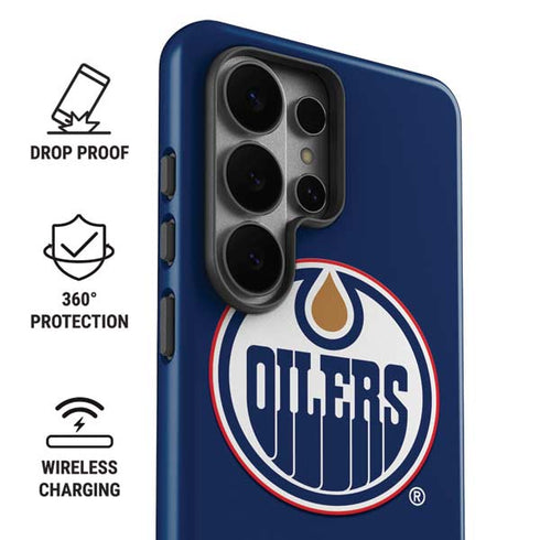 NHL Edmonton Oilers Solid Background Galaxy S26 Ultra Impact Case
