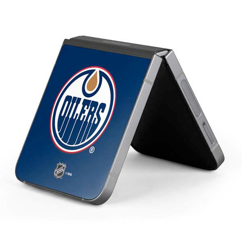 NHL Edmonton Oilers Solid Background Galaxy Z Flip6 Skin