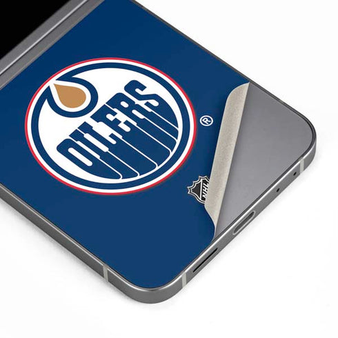NHL Edmonton Oilers Solid Background Galaxy Z Flip6 Skin