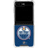 NHL Edmonton Oilers Solid Background Galaxy Z Flip6 Clear Case