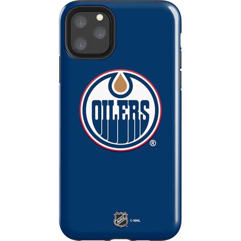 NHL Edmonton Oilers Solid Background iPhone Cases