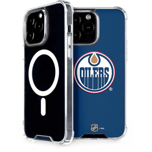NHL Edmonton Oilers Solid Background iPhone Cases
