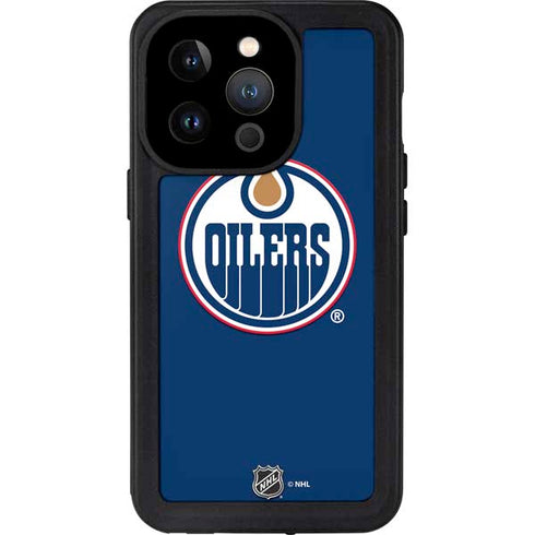 NHL Edmonton Oilers Solid Background iPhone 15 Pro Waterproof Case