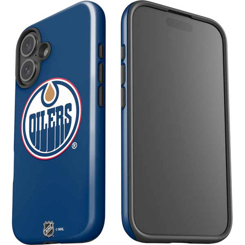 NHL Edmonton Oilers Solid Background iPhone 16 Plus Impact Case