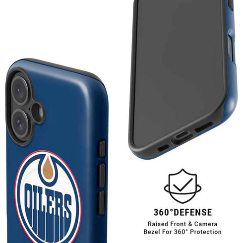 NHL Edmonton Oilers Solid Background iPhone 16 Plus Magsafe Impact Case