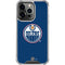 NHL Edmonton Oilers Solid Background iPhone 16 Pro Clear Case