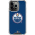 NHL Edmonton Oilers Solid Background iPhone 16 Pro Clear Case