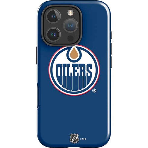 NHL Edmonton Oilers Solid Background iPhone 16 Pro Impact Case