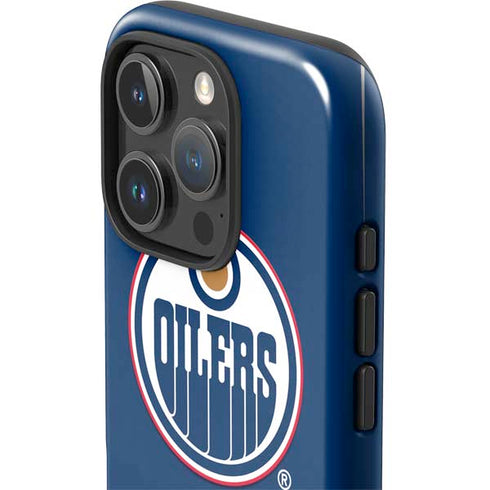 NHL Edmonton Oilers Solid Background iPhone 16 Pro Impact Case