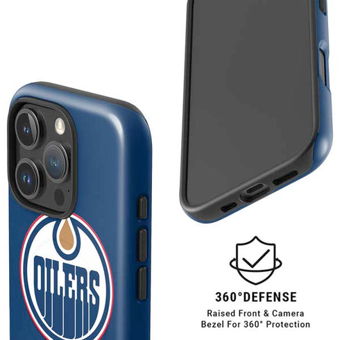 NHL Edmonton Oilers Solid Background iPhone 16 Pro Magsafe Impact Case