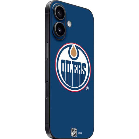 NHL Edmonton Oilers Solid Background iPhone 16 Skin