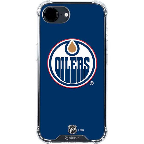 NHL Edmonton Oilers Solid Background iPhone 16e Clear Case