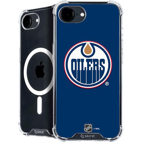 NHL Edmonton Oilers Solid Background iPhone 16e MagSafe Case