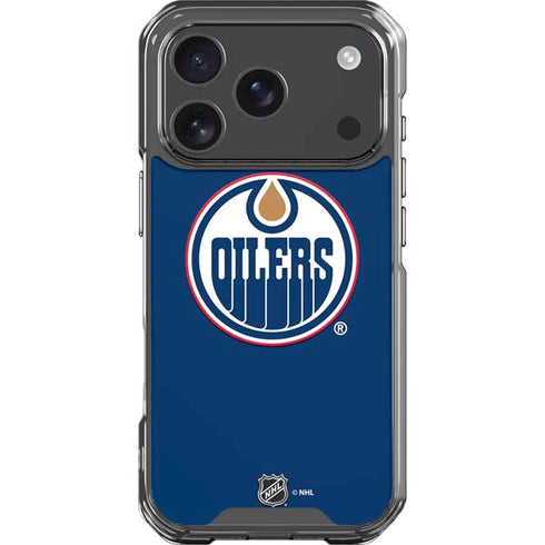 NHL Edmonton Oilers Solid Background iPhone 18 Pro Clear Case