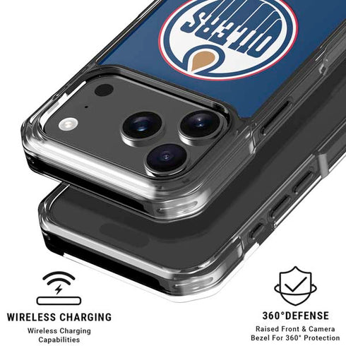 NHL Edmonton Oilers Solid Background iPhone 18 Pro Clear Case
