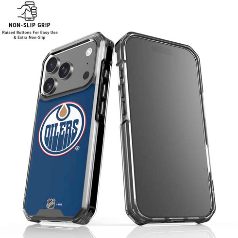NHL Edmonton Oilers Solid Background iPhone 18 Pro Clear Case