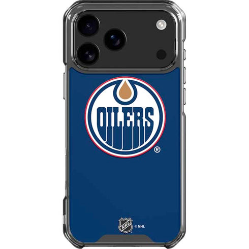 NHL Edmonton Oilers Solid Background iPhone 18 Pro Max Clear Case