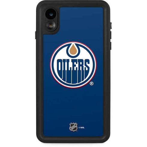 NHL Edmonton Oilers Solid Background iPhone Cases