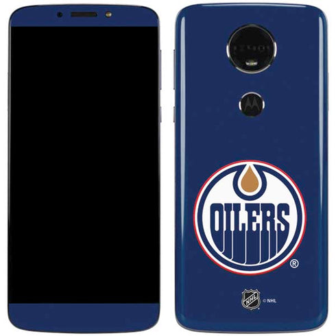 NHL Edmonton Oilers Solid Background Moto E5 Plus Skin