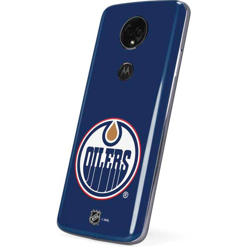 NHL Edmonton Oilers Solid Background Moto E5 Plus Skin