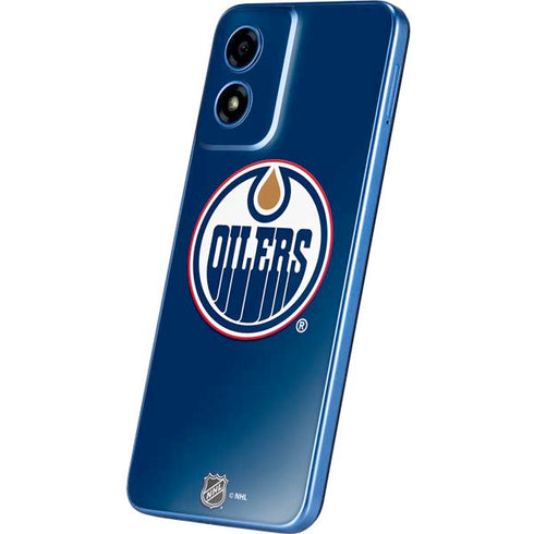 NHL Edmonton Oilers Solid Background Moto G Play 4G (2024) Skin
