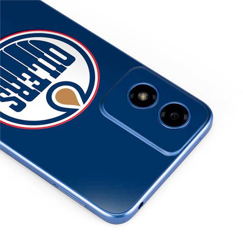 NHL Edmonton Oilers Solid Background Moto G Play 4G (2024) Skin