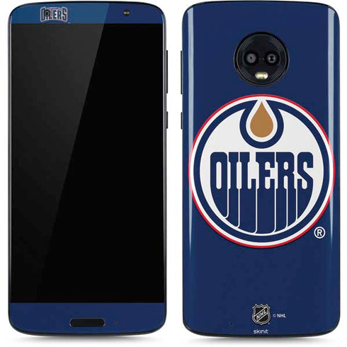 NHL Edmonton Oilers Solid Background Moto G6 Skin