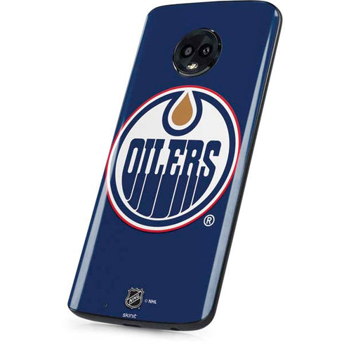 NHL Edmonton Oilers Solid Background Moto G6 Skin