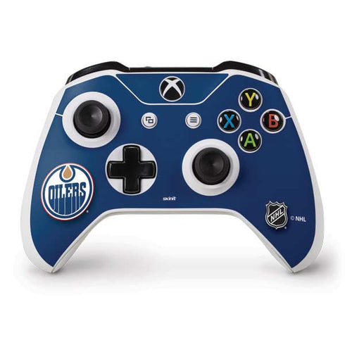 NHL Edmonton Oilers Solid Background Xbox One S Controller Skin