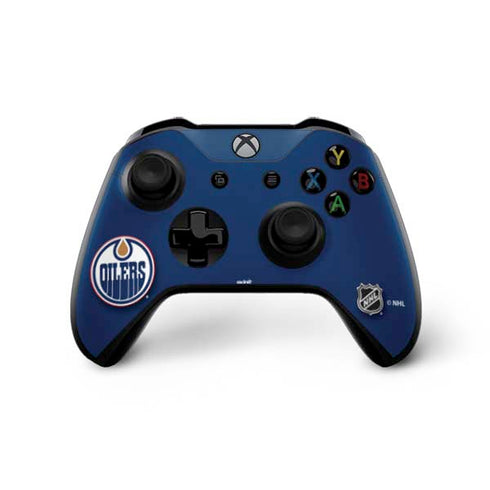 NHL Edmonton Oilers Solid Background Xbox One X Bundle Skin