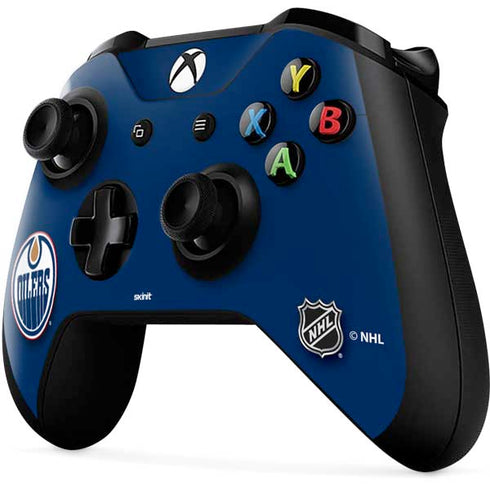 NHL Edmonton Oilers Solid Background Xbox One X Controller Skin