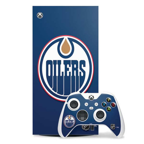NHL Edmonton Oilers Solid Background Xbox Series X Skins