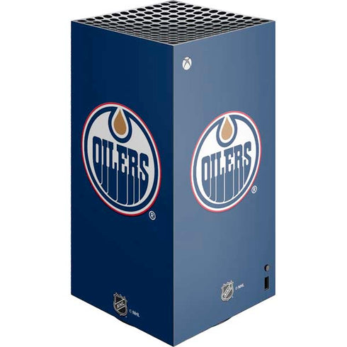 NHL Edmonton Oilers Solid Background XBox Series X Digital Edition Console Skin
