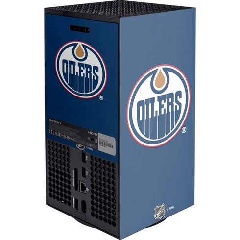 NHL Edmonton Oilers Solid Background XBox Series X Digital Edition Console Skin