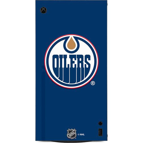 NHL Edmonton Oilers Solid Background XBox Series X Digital Edition Console Skin