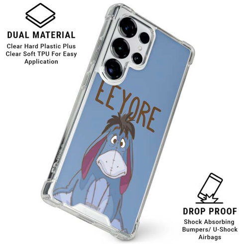 Disney Winnie the Pooh Eeyore Portrait Galaxy S25 Ultra Clear Case