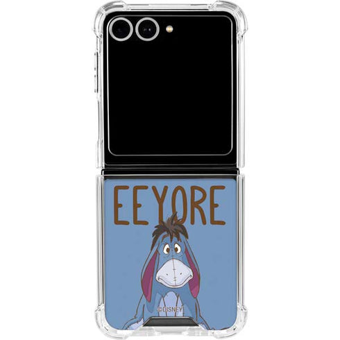 Disney Winnie the Pooh Eeyore Portrait Galaxy Z Flip7 Clear Case